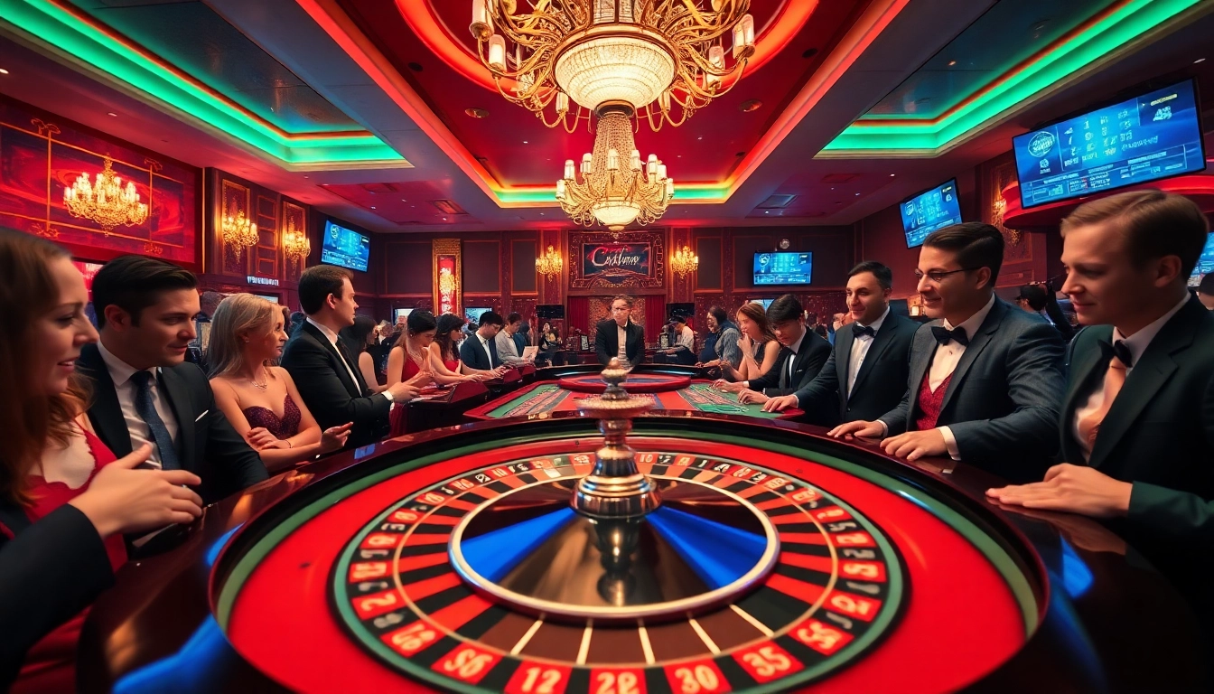 토토 먹튀검증 showcased in a bustling casino environment with players at a roulette table.