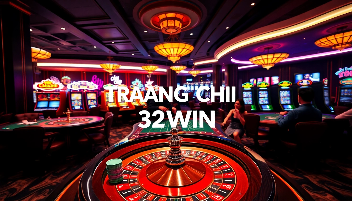 TRANG CHỦ 32WIN features an exciting casino atmosphere with engaging poker and roulette games.