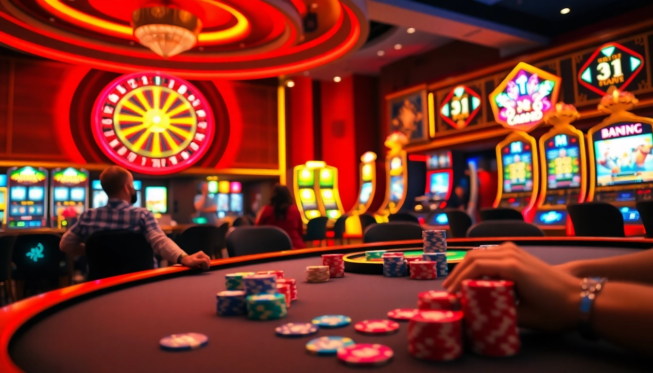 Experience the excitement of kèo nhà cái hôm nay at a lively poker table, surrounded by bright casino lights!