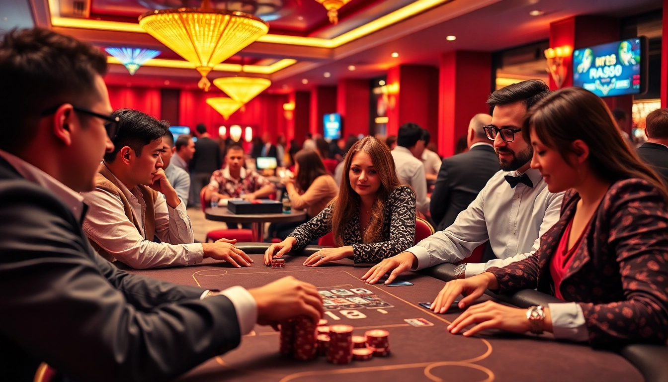 Enjoying high-stakes poker at the casino while rr88 đăng nhập highlights the online gaming experience.